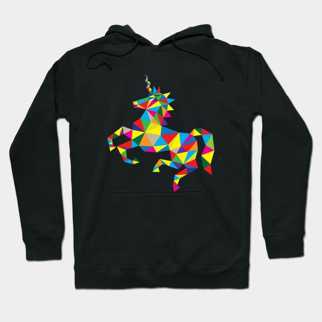 Geometric Unicorn Hoodie by martinussumbaji